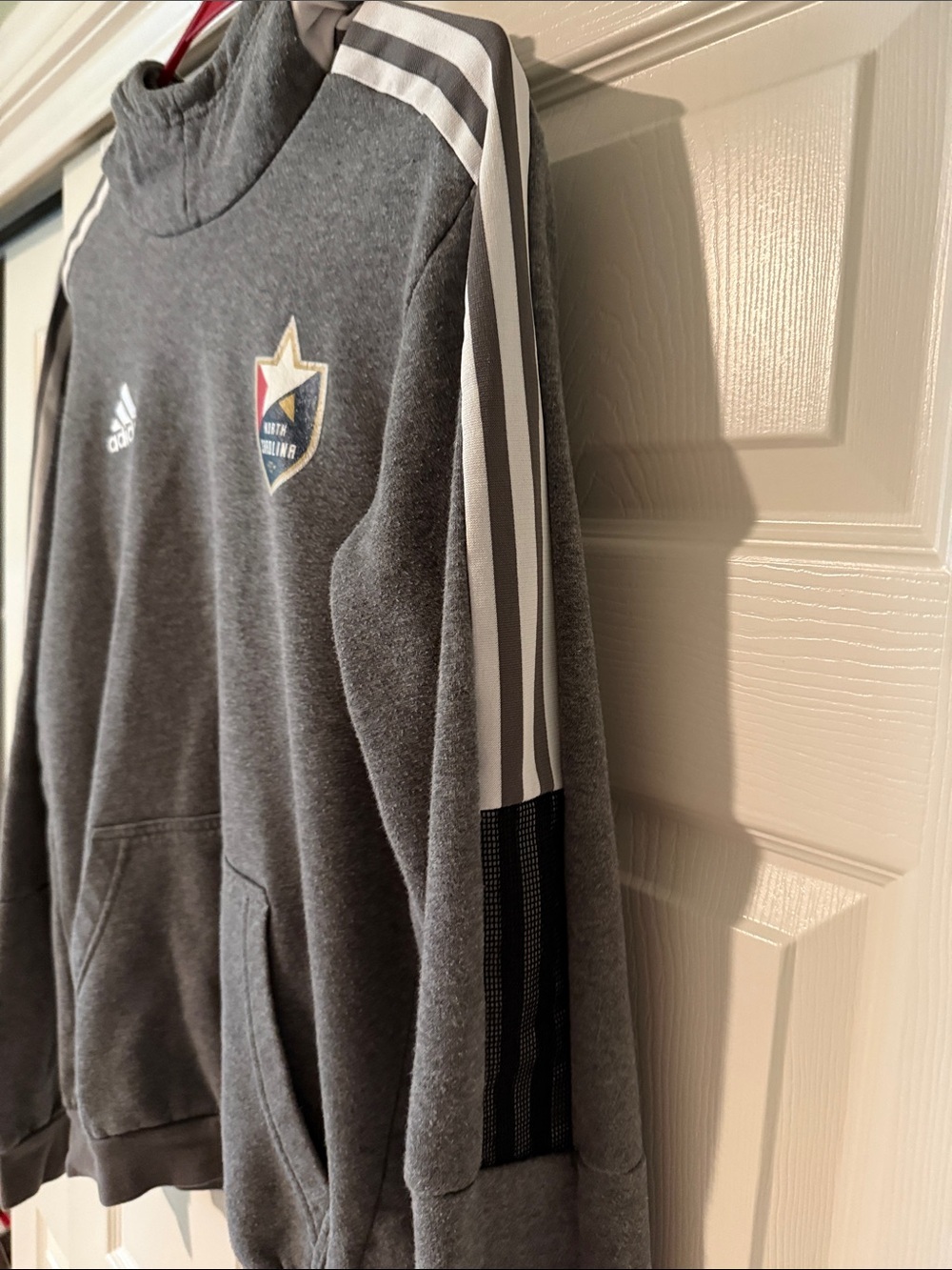 adidas Gray North Carolina FC Soccer Pullover - Picture 5 of 7